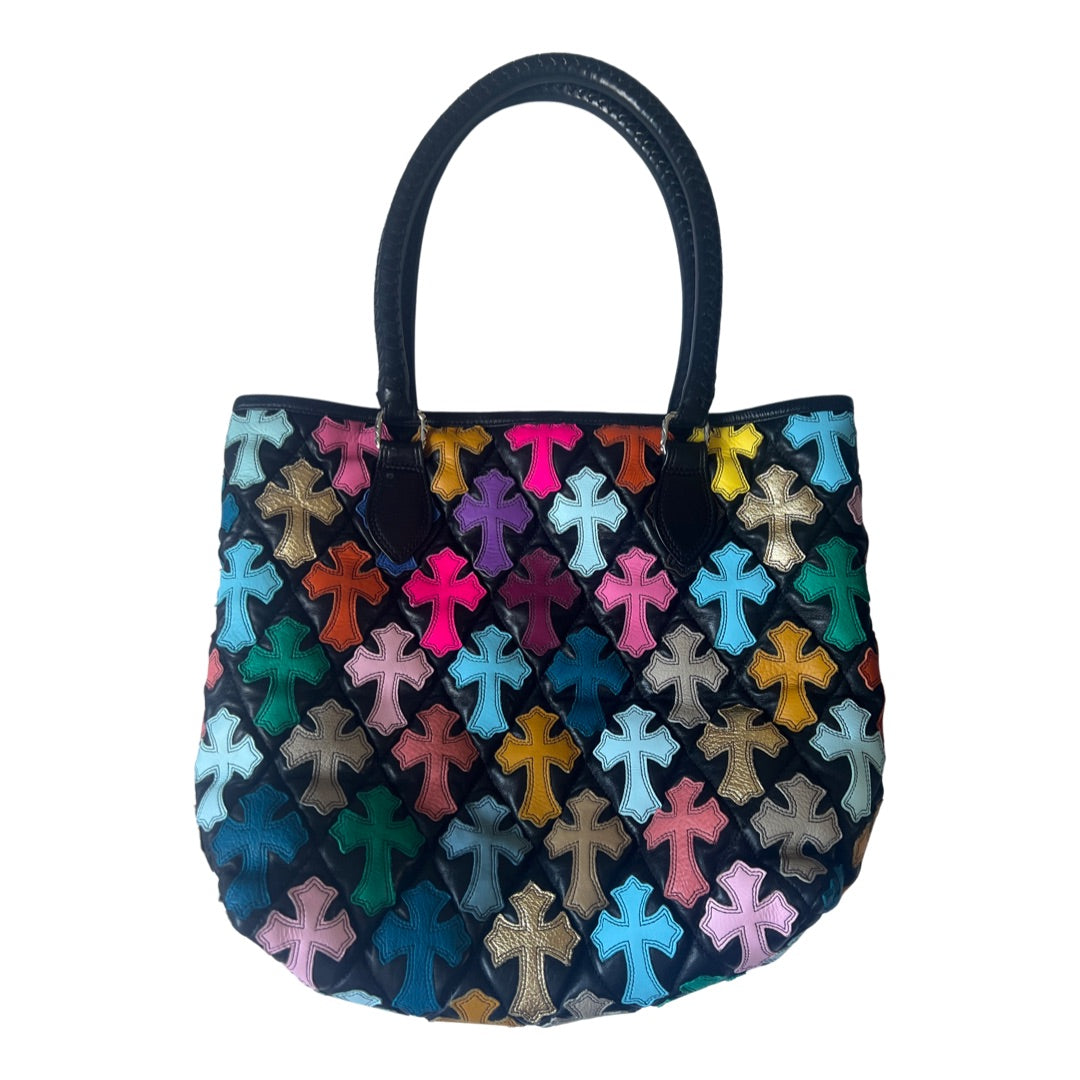 Chrome Heart Cross Tote Bag