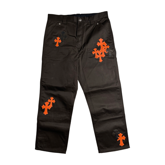 Chrome Hearts Brown/Orange Carpenter Pants