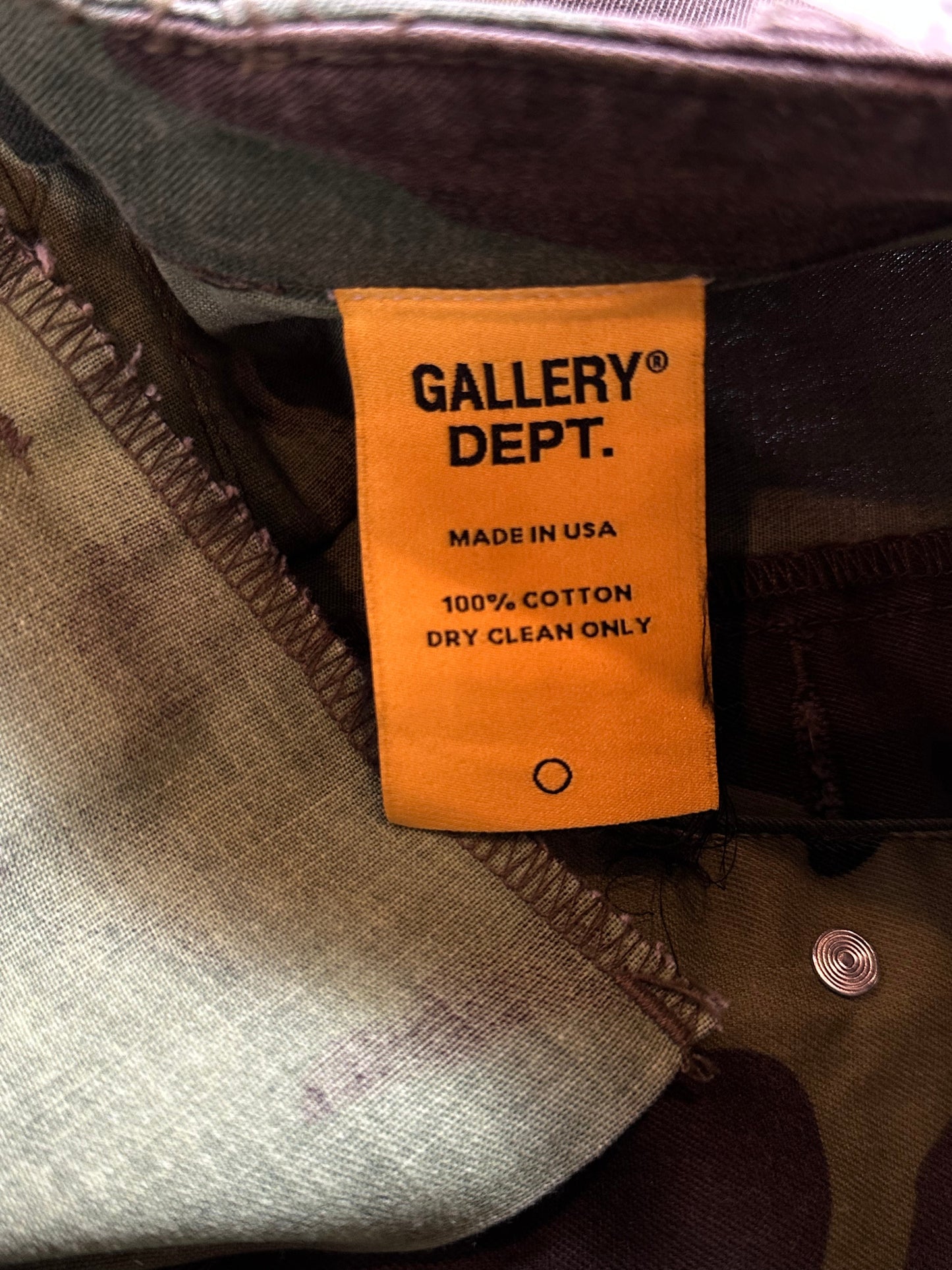 Gallery Dept OG LA flare Camo Cargo Pants Size 34