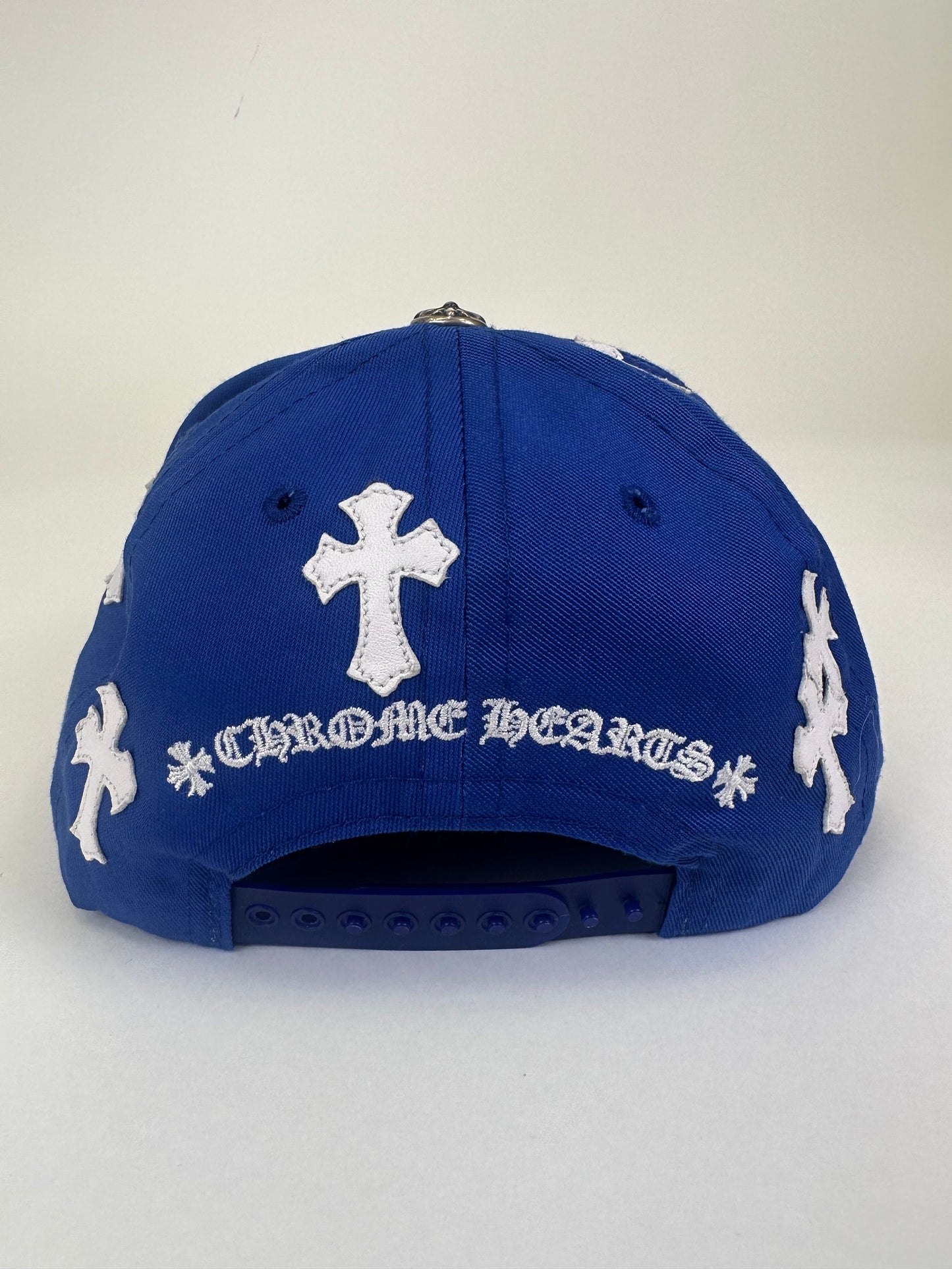 Dodger Blue Cross Patchwork Trucker Hat