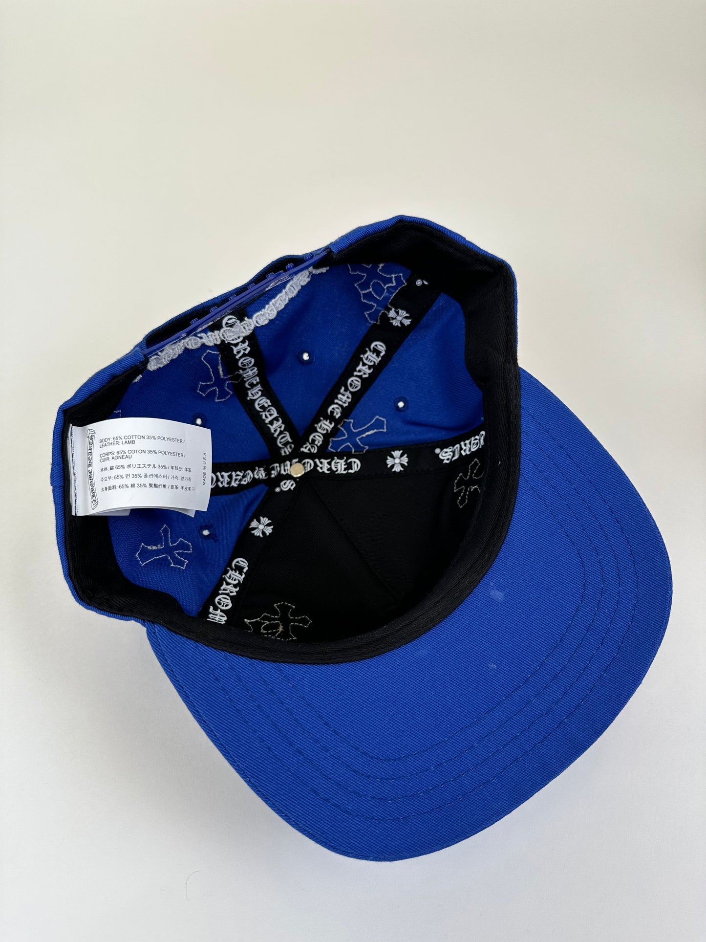 Dodger Blue Cross Patchwork Trucker Hat