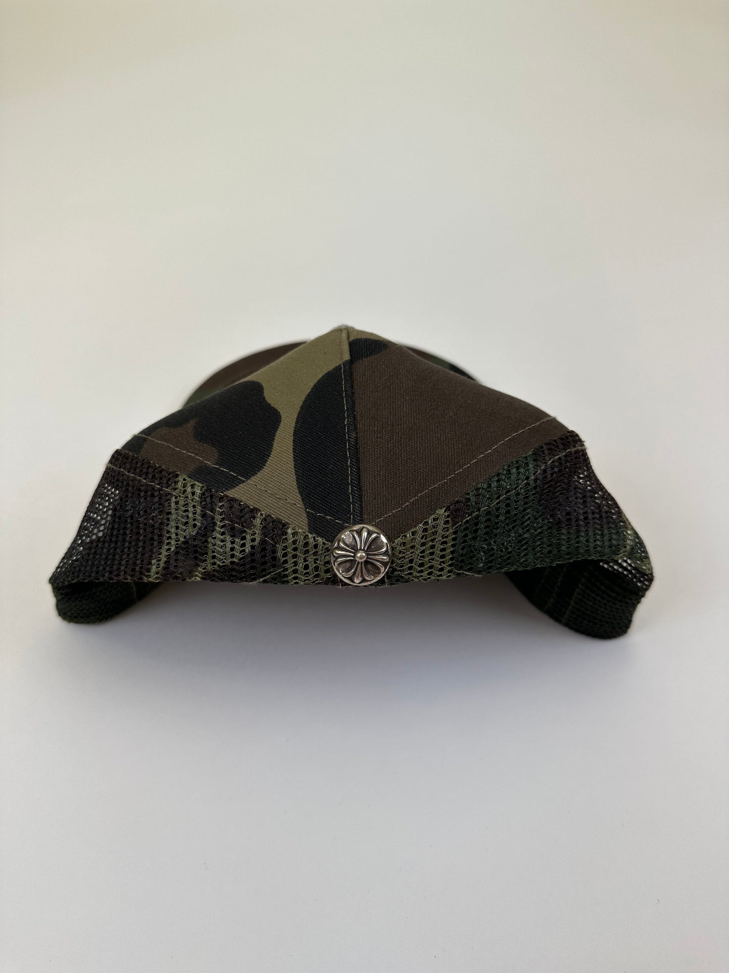 Camo/Orange Cemetery Crosses Trucker Hat