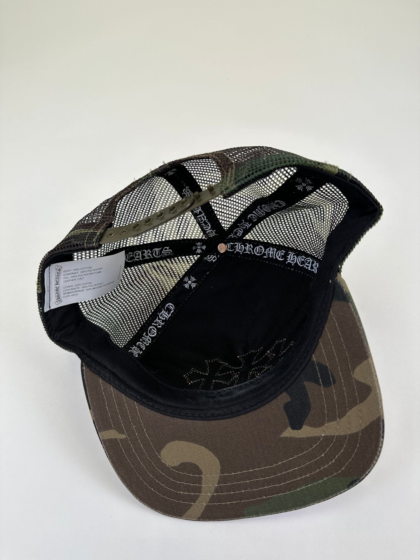 Camo/Orange Cemetery Crosses Trucker Hat