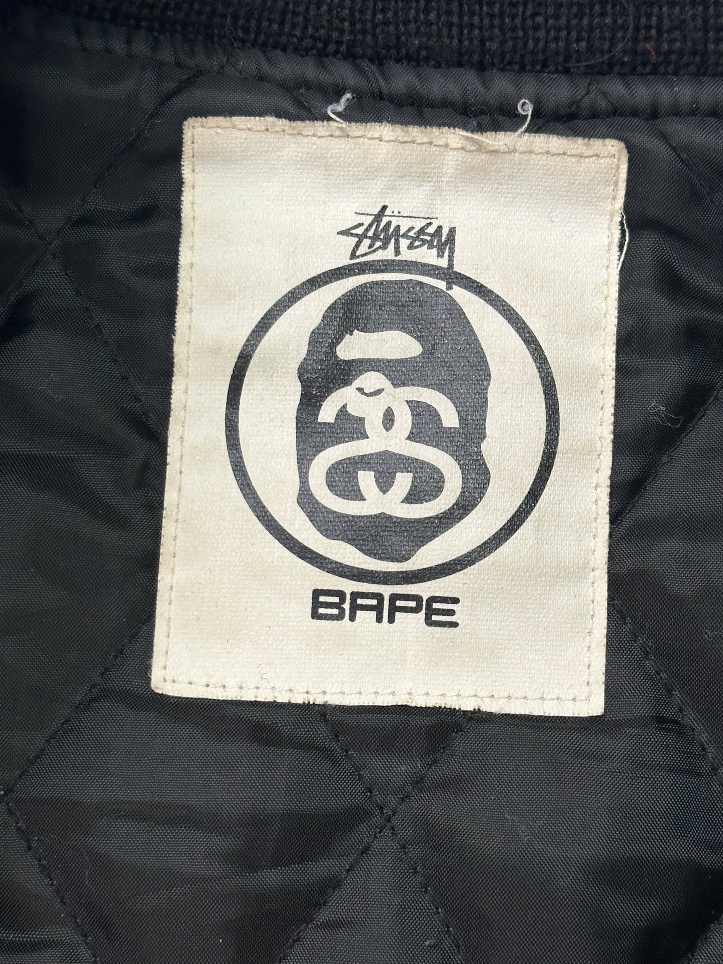 Bape x Stussy Varsity Jacket