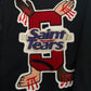 SAINT TEARS 'CHOSE YOUR SAVIOR' CHAIN-STITCHED COACH JACKET