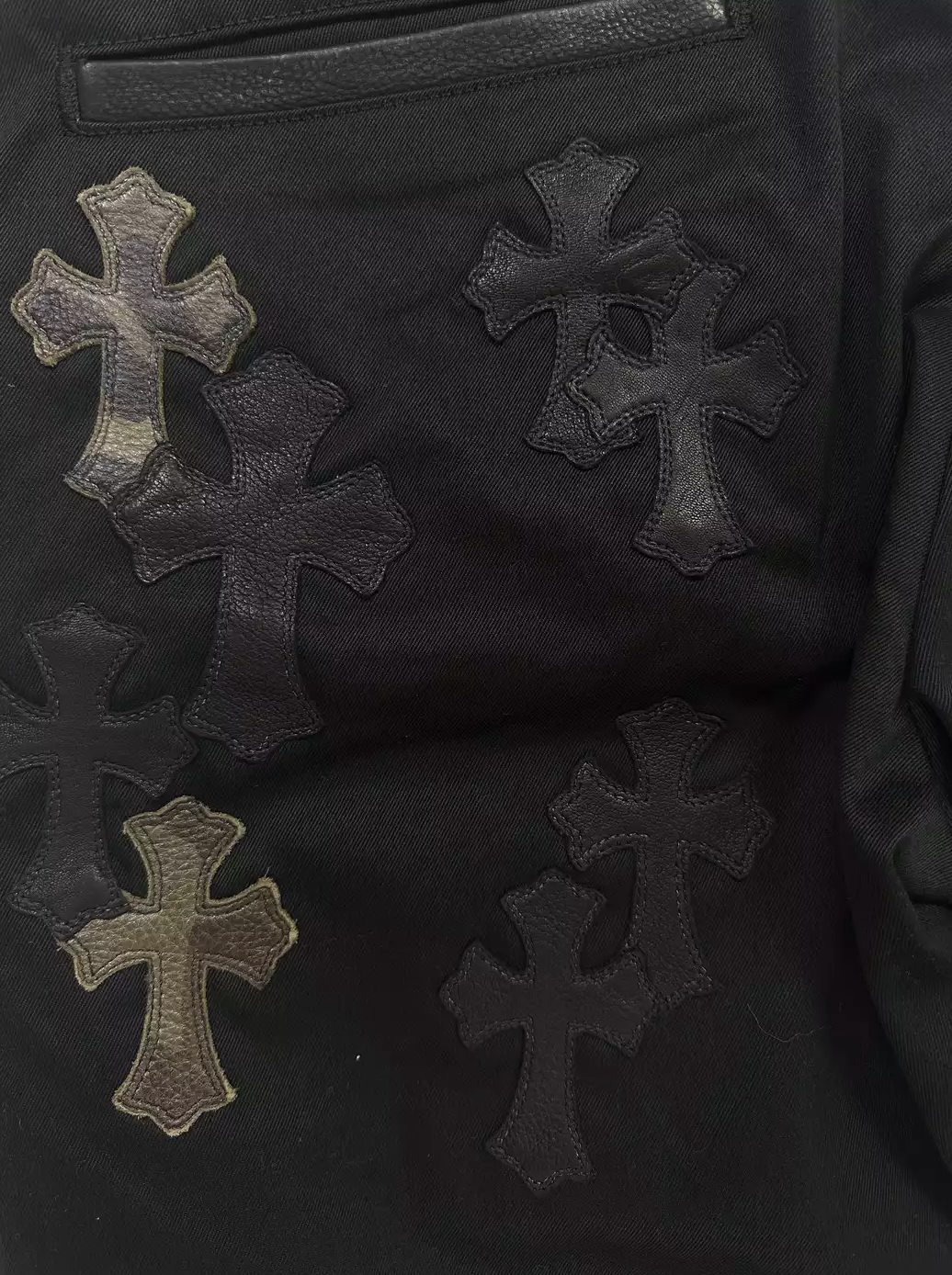 Chrome Hearts Black Chino With Camo/Black Crosses 2023