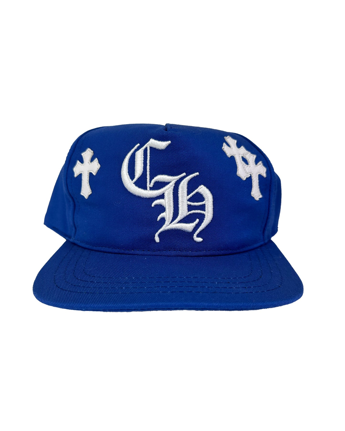 Dodger Blue Cross Patchwork Trucker Hat