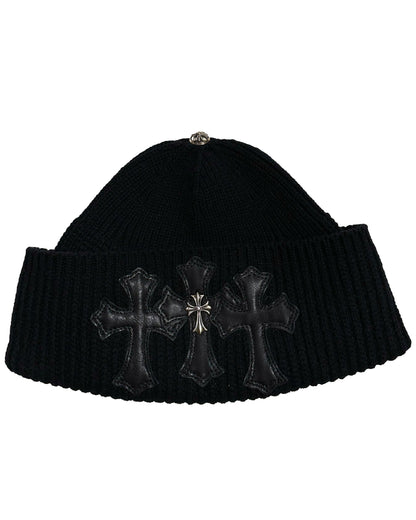 Cashmere Triple Cross Cemetery Beanie